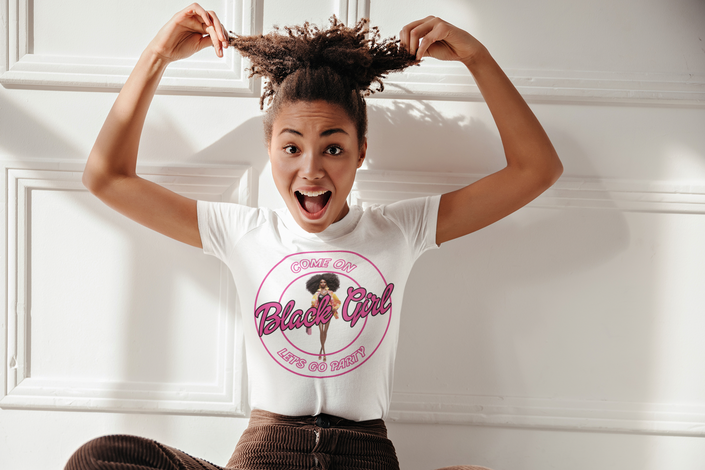Come On Black Girl Let's Go Party Adult Unisex T-Shirt