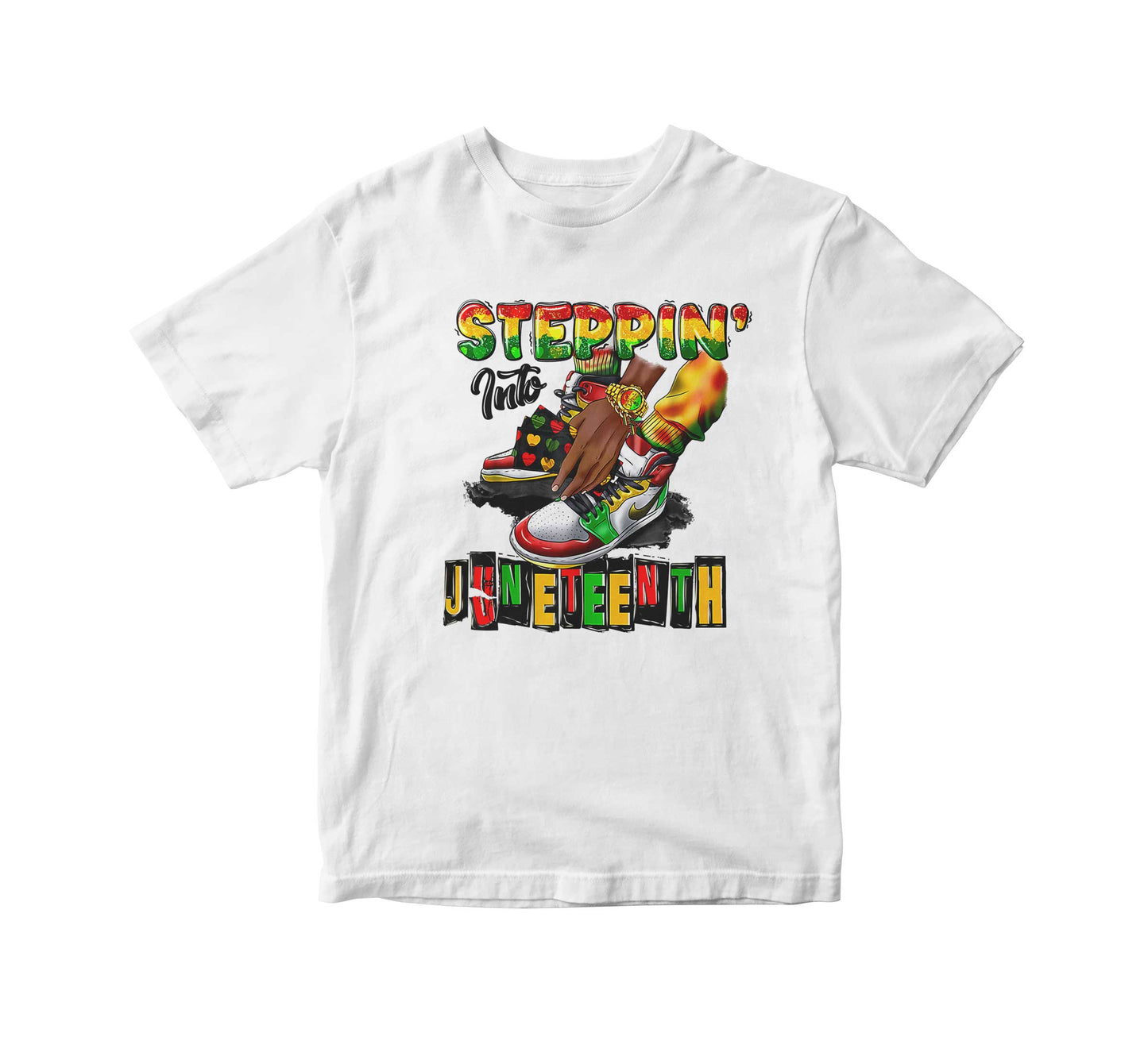 Steppin' Into Juneteenth Bands Adult Unisex T-Shirt