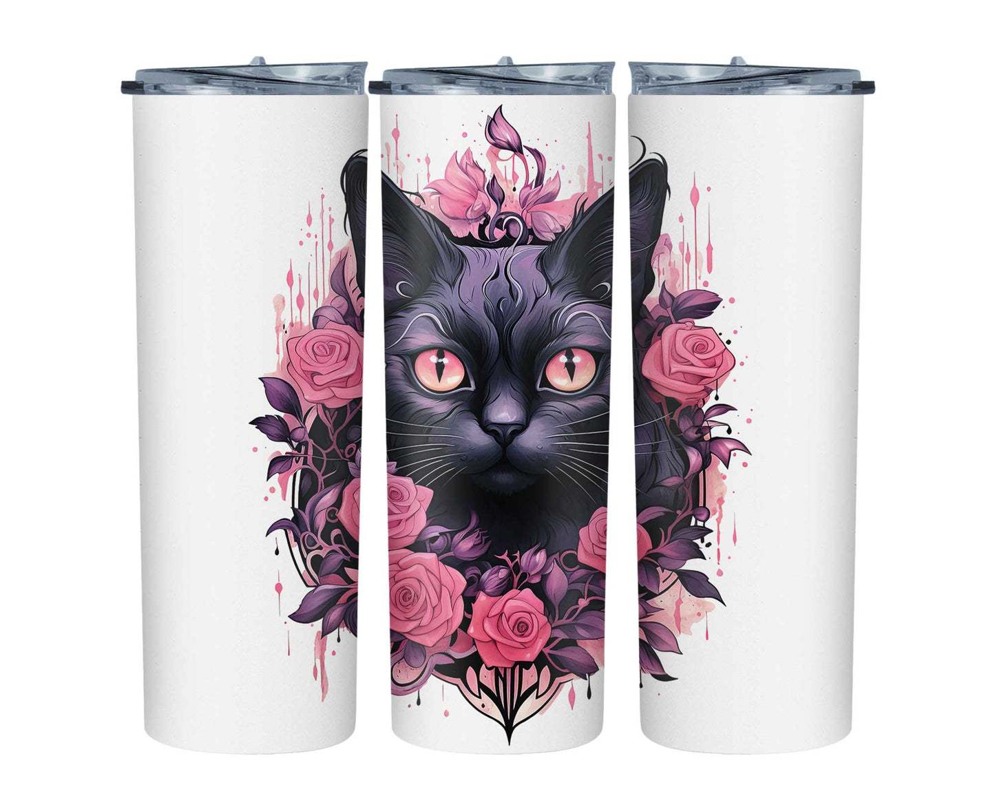 Scared Cat 20oz Stainless Steel Tumbler