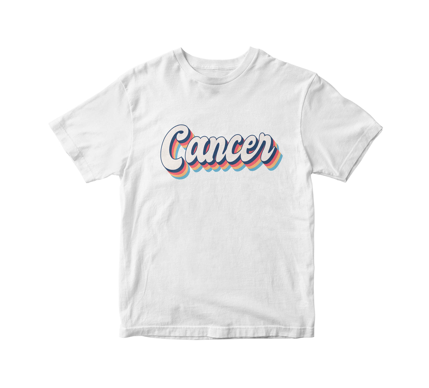 Zodiac Retro Birthday White Adult Unisex T-Shirt