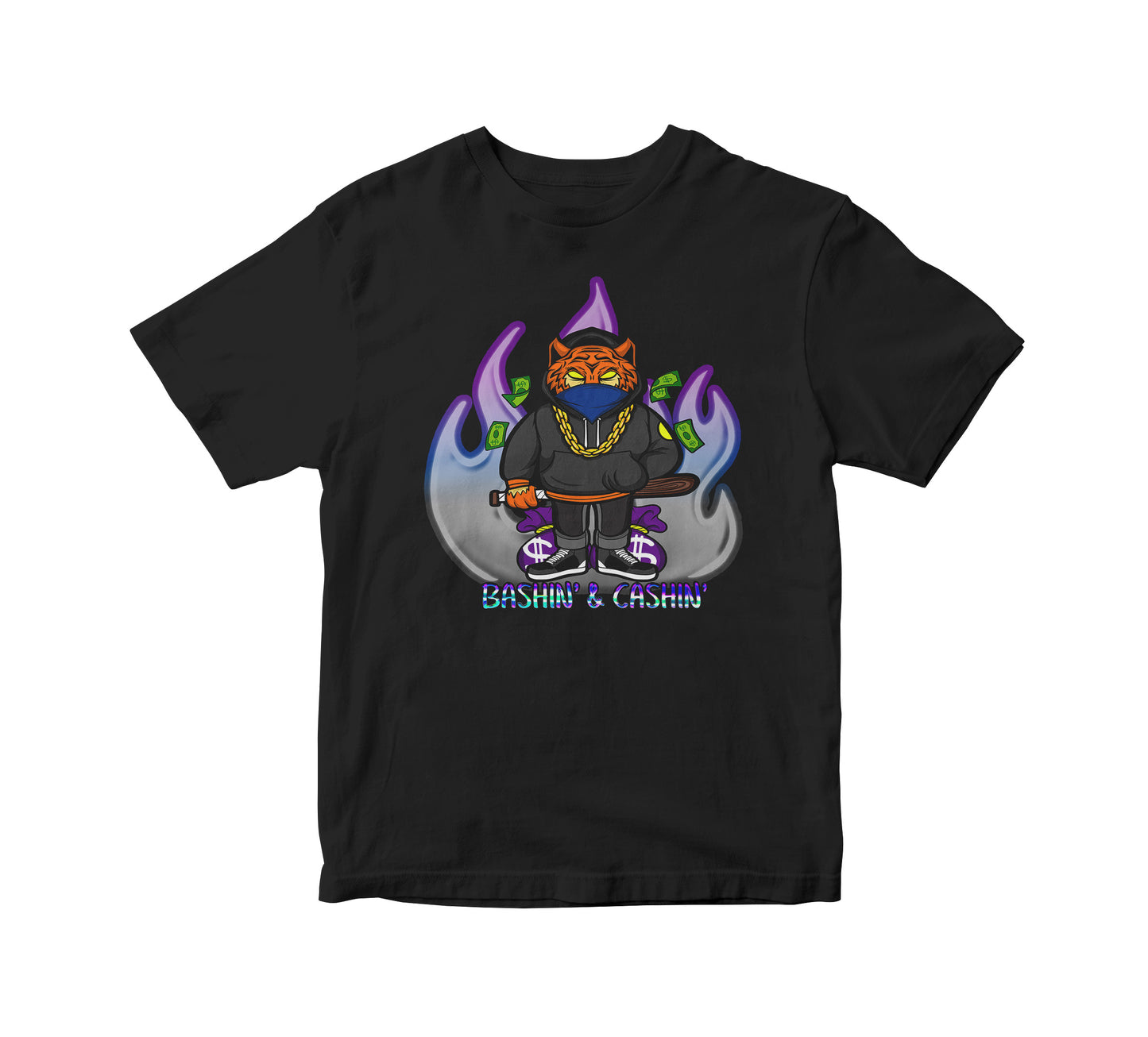 Bashing and Cashing Bear Adult Unisex T-Shirt