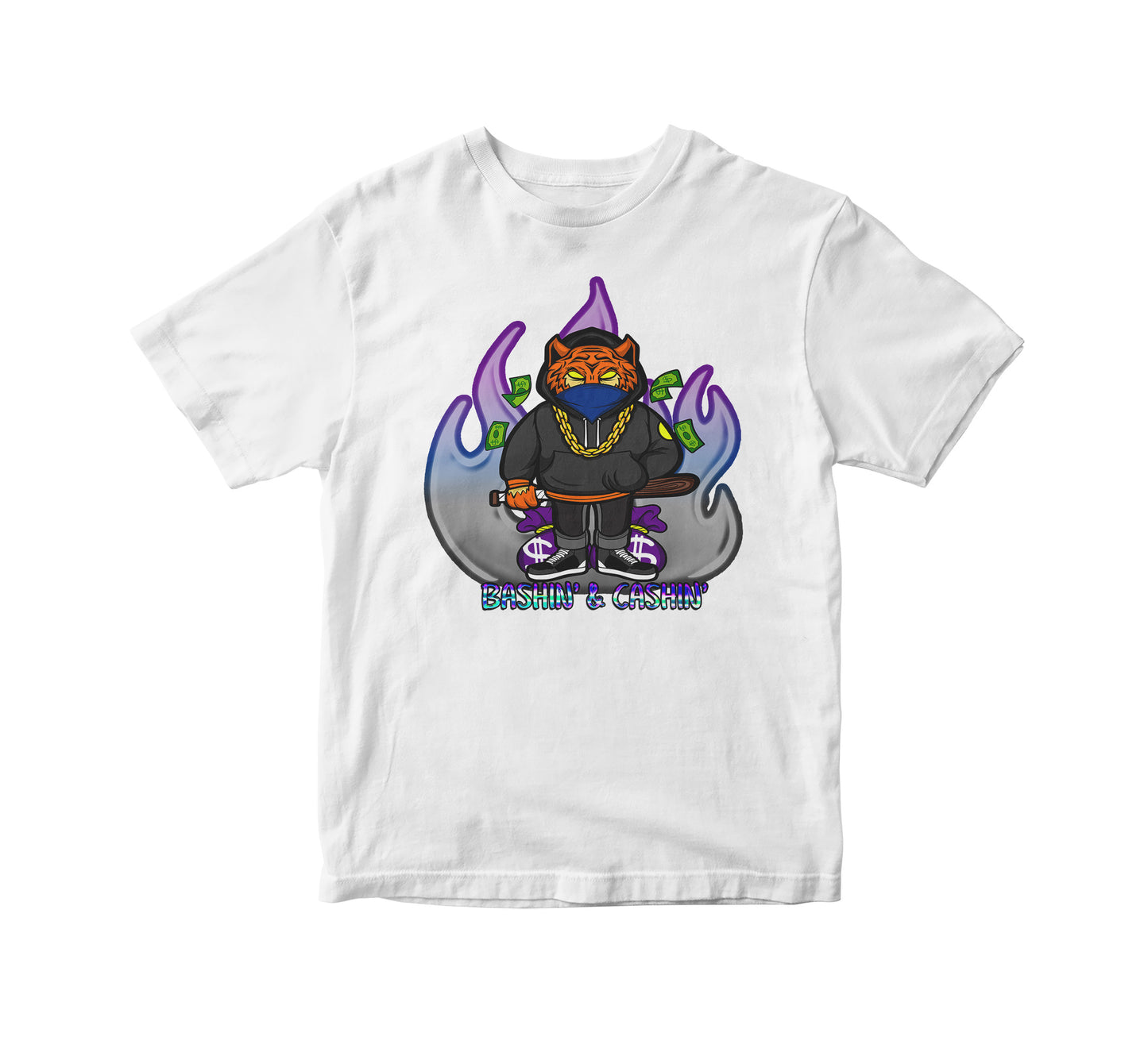 Bashing and Cashing Bear Adult Unisex T-Shirt