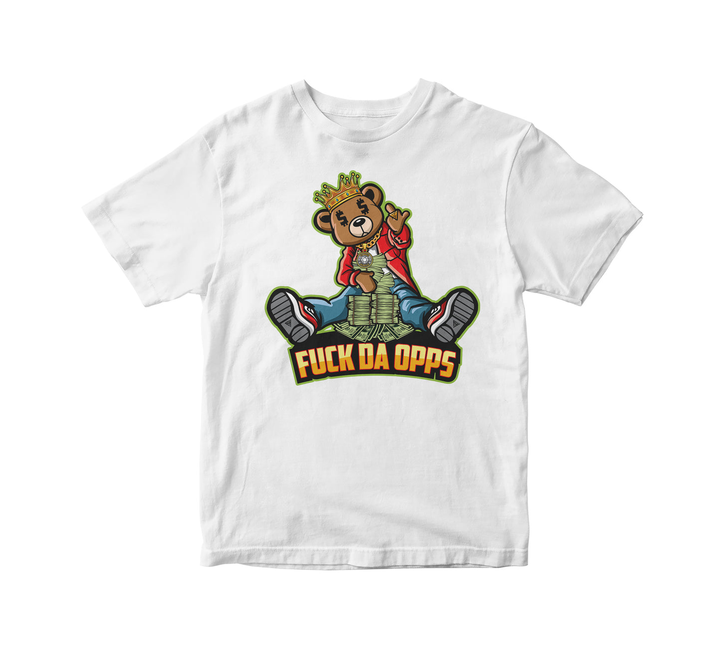 F Da Opps Bear Adult Unisex T-Shirt