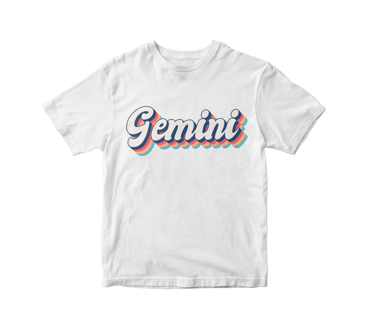 Zodiac Retro Birthday White Adult Unisex T-Shirt