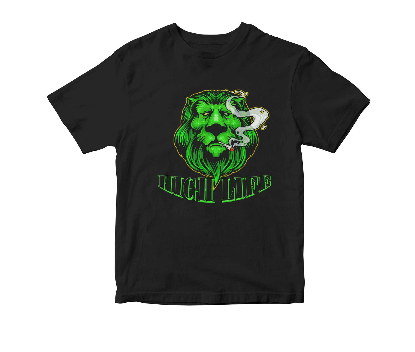 High Life Smokin' Lion Adult Unisex T-Shirt