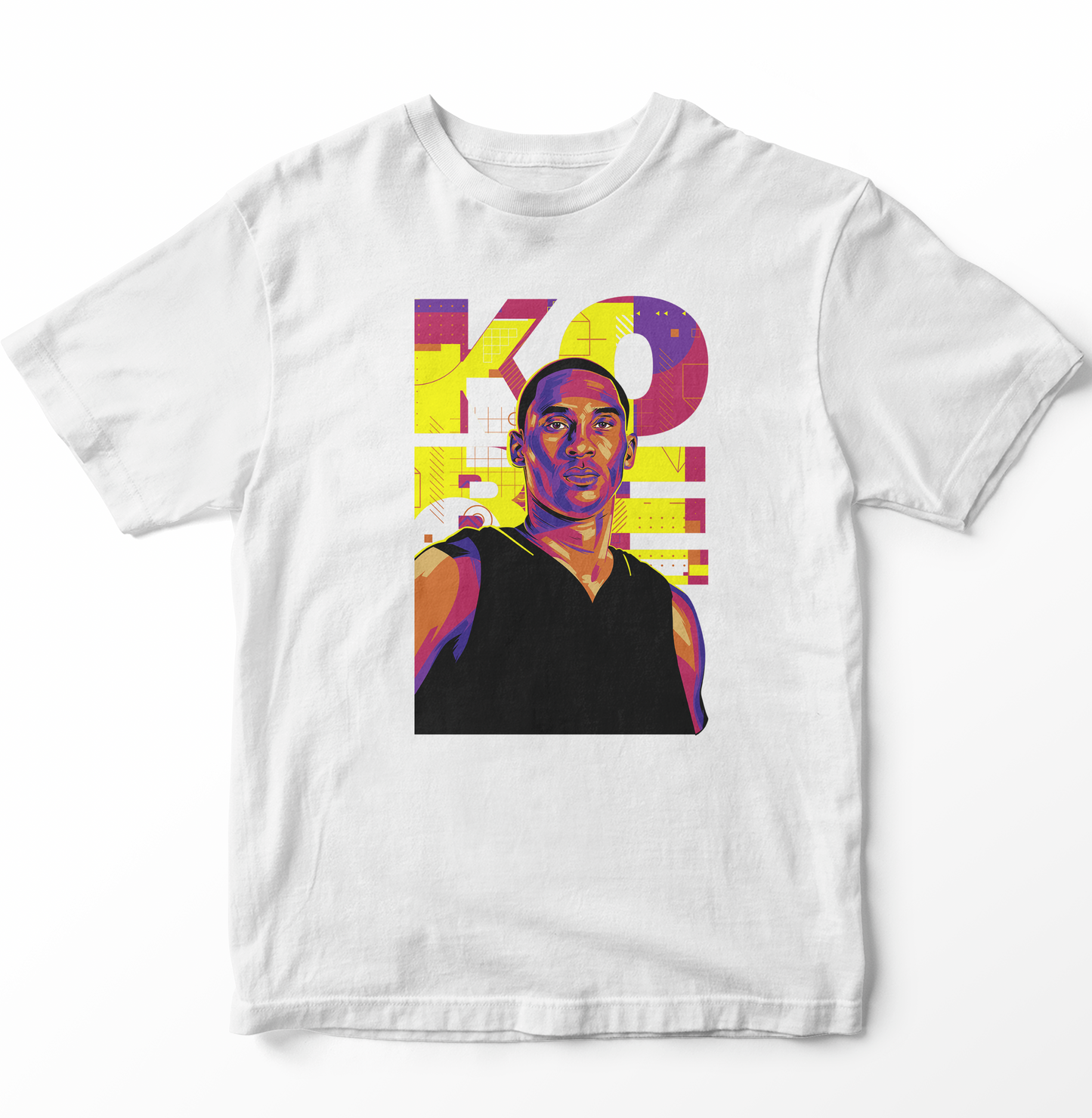 Kobe Bryant Tribute Stance White T-Shirt