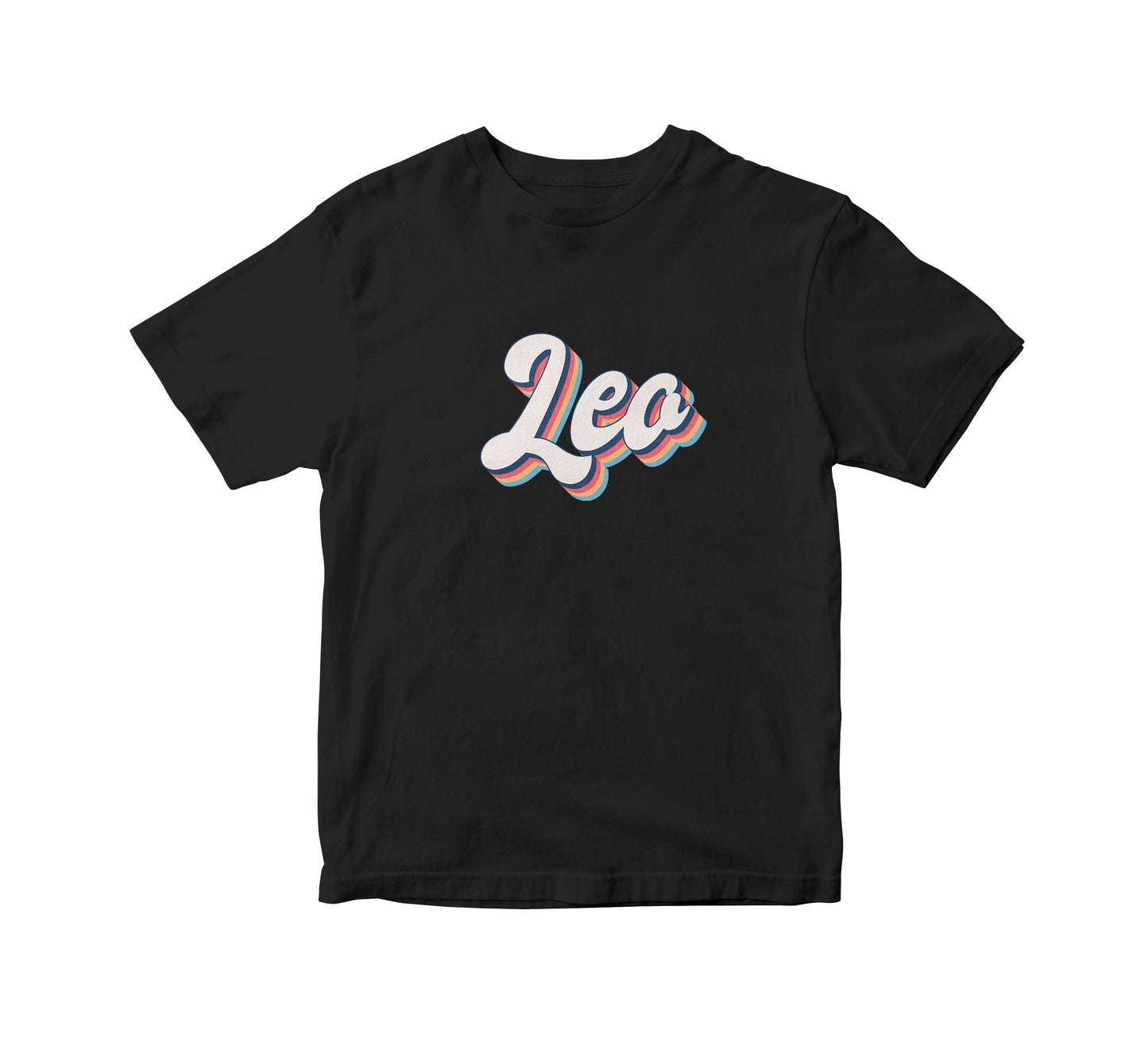 Zodiac Retro Birthday Adult Unisex Black T-Shirt