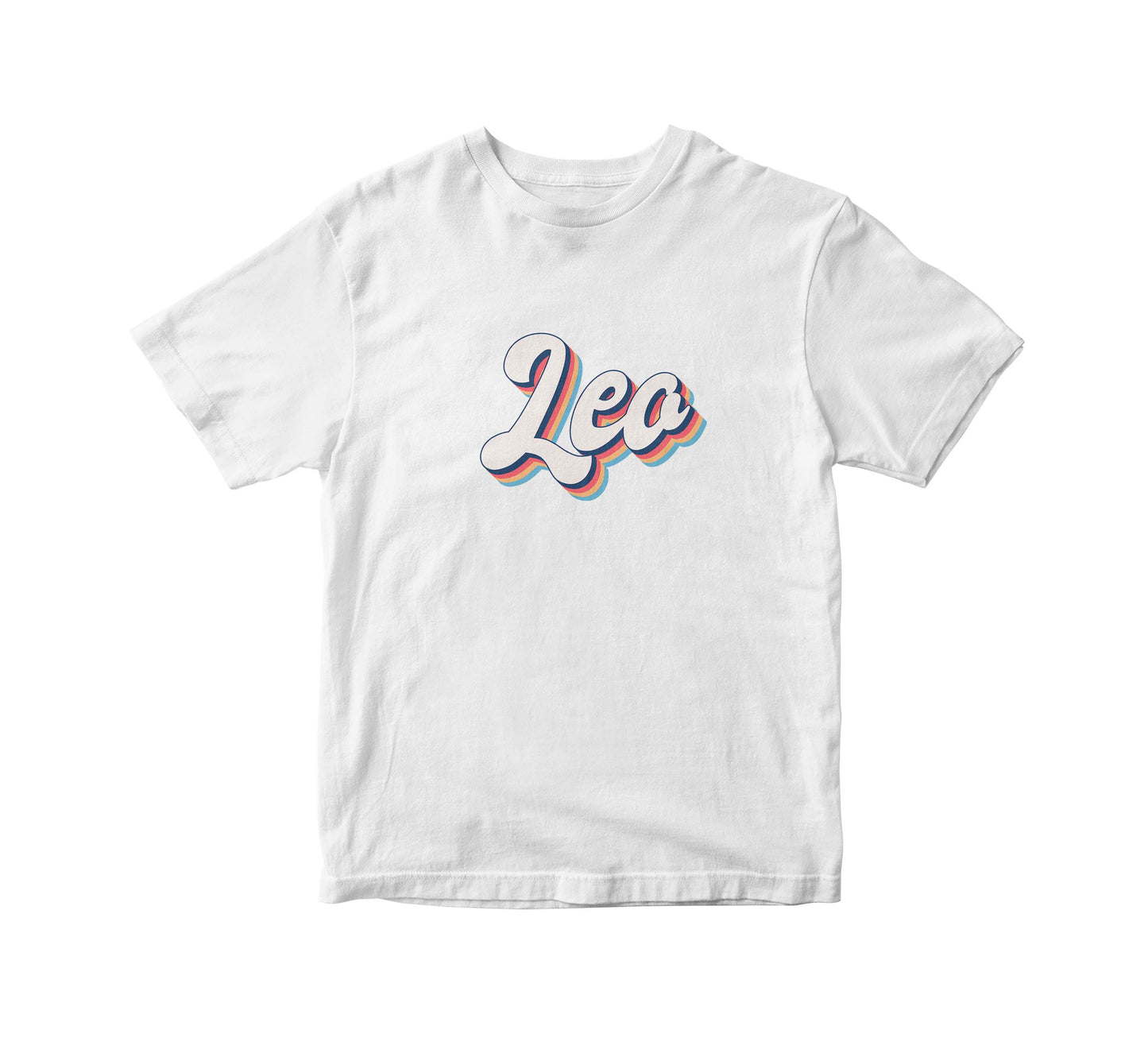Zodiac Retro Birthday White Adult Unisex T-Shirt