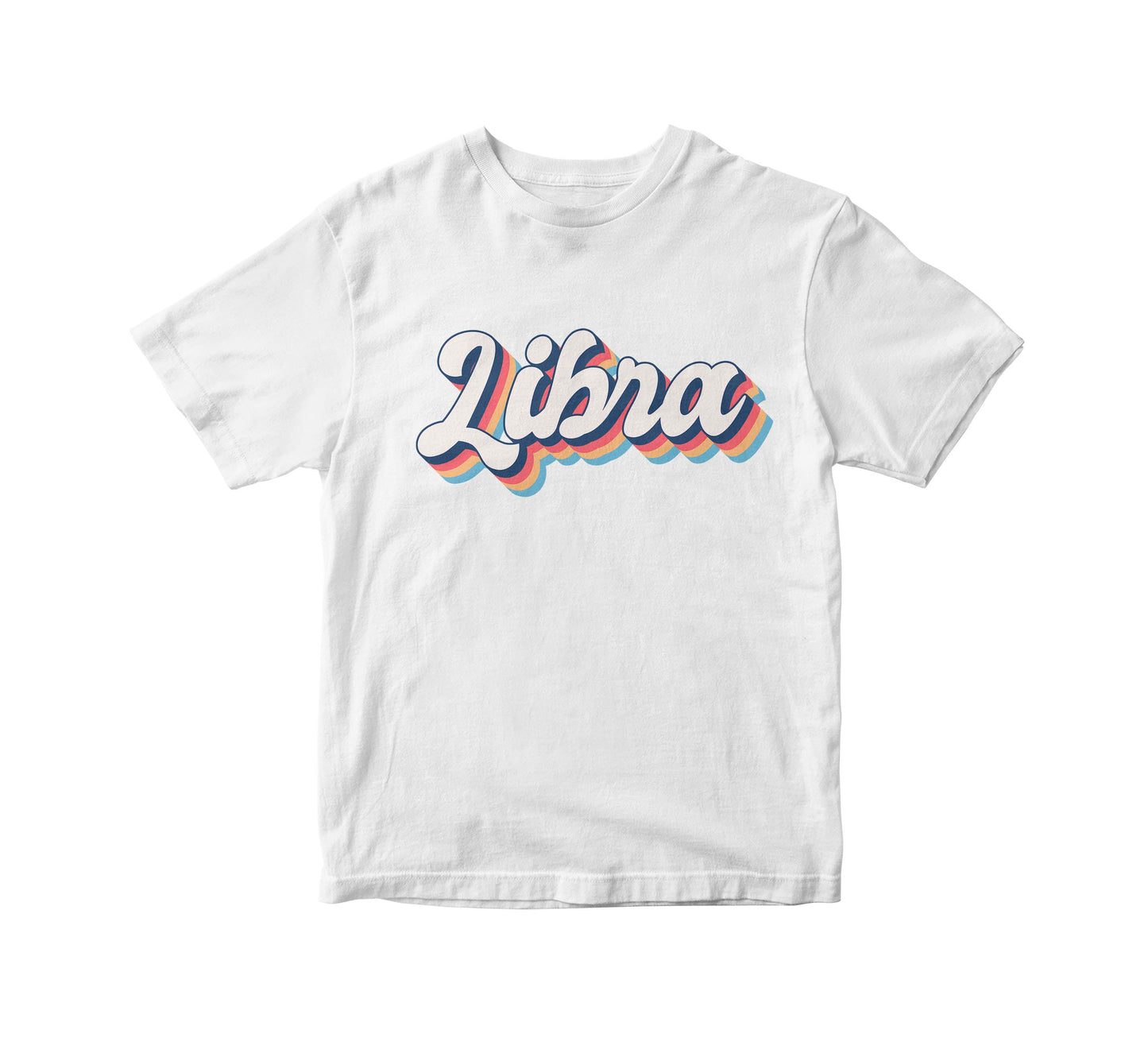 Zodiac Retro Birthday White Adult Unisex T-Shirt