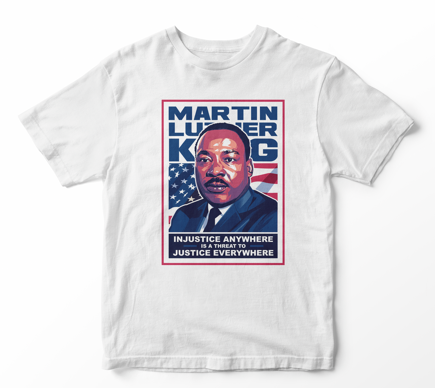 MLK Injustice Adult Unisex T-Shirt