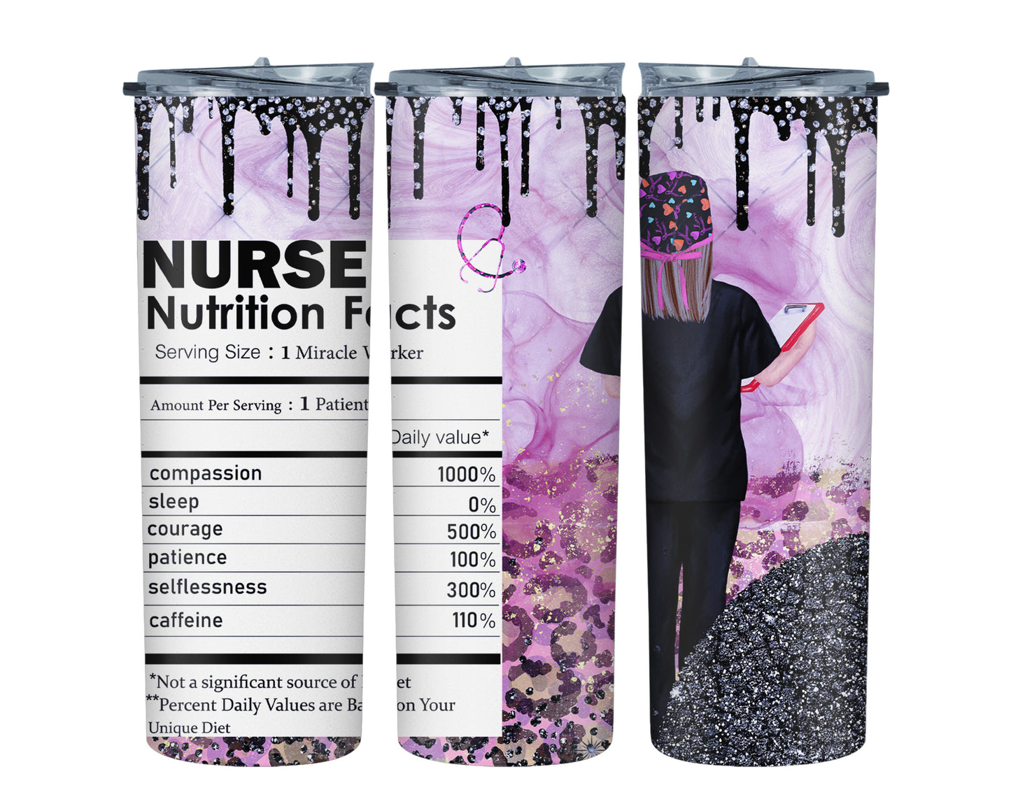 Nurse Nutrition Facts 20oz. Tumbler