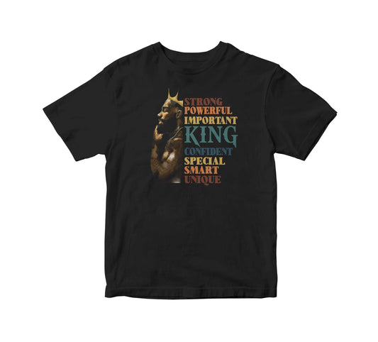 Black King Qualities Adult Unisex T-Shirt