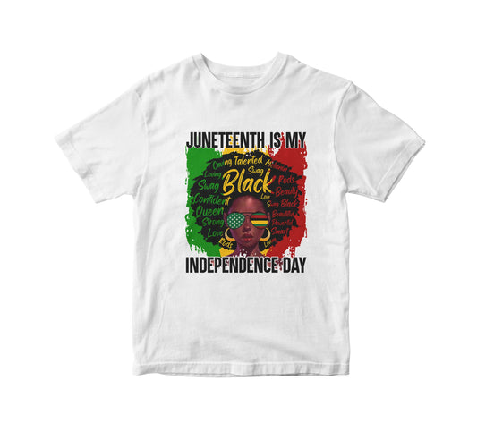 Juneteenth Is My Independence Day Kids Unisex T-Shirt