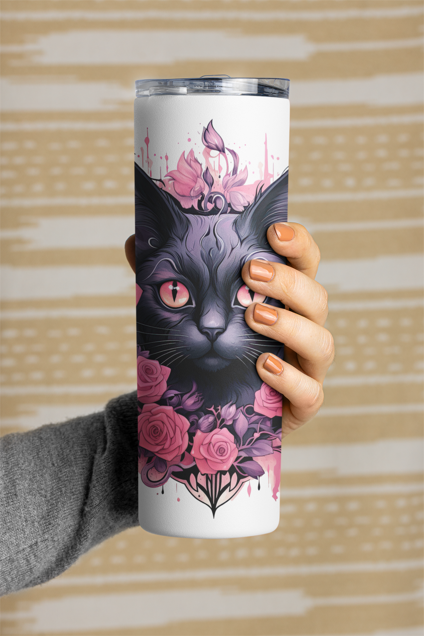 Scared Cat 20oz Stainless Steel Tumbler