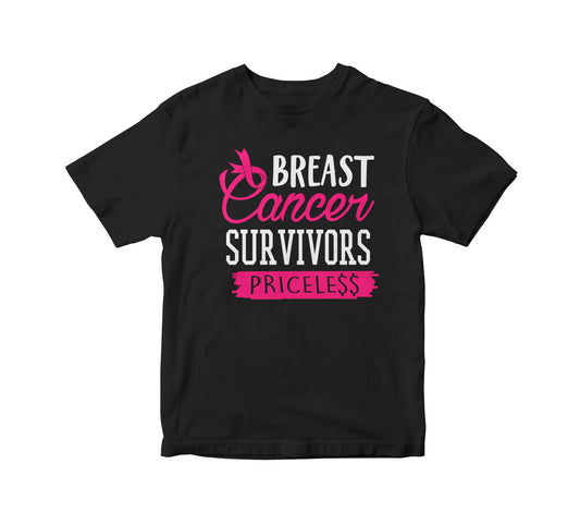 Breast Cancer Survivor Priceless Adult Unisex T-Shirt