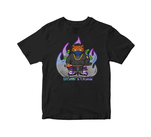 Bashing and Cashing Bear Kids Unisex T-Shirt