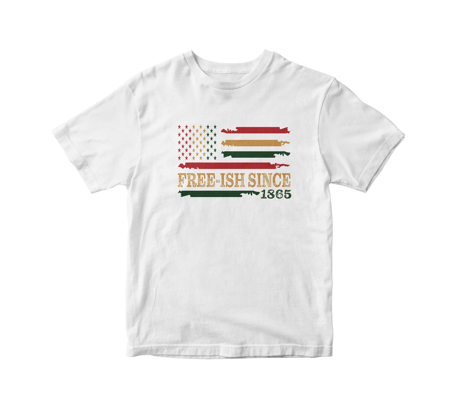 Freeish Juneteenth Flag Adult Unisex T-Shirt