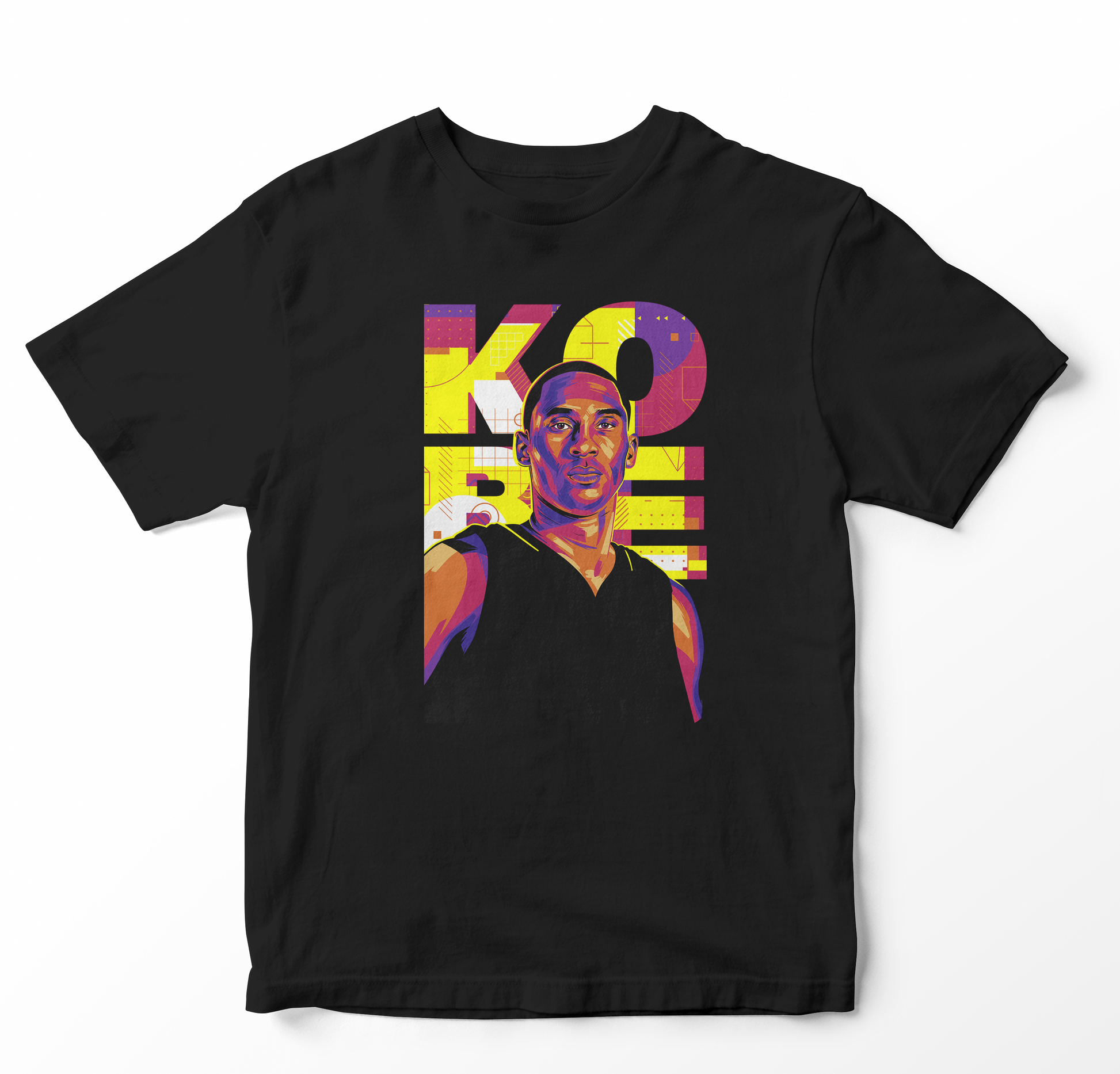 Kobe Bryant Tribute Stance Black T-Shirt