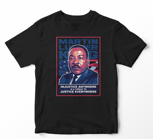 MLK Injustice Adult Unisex T-Shirt
