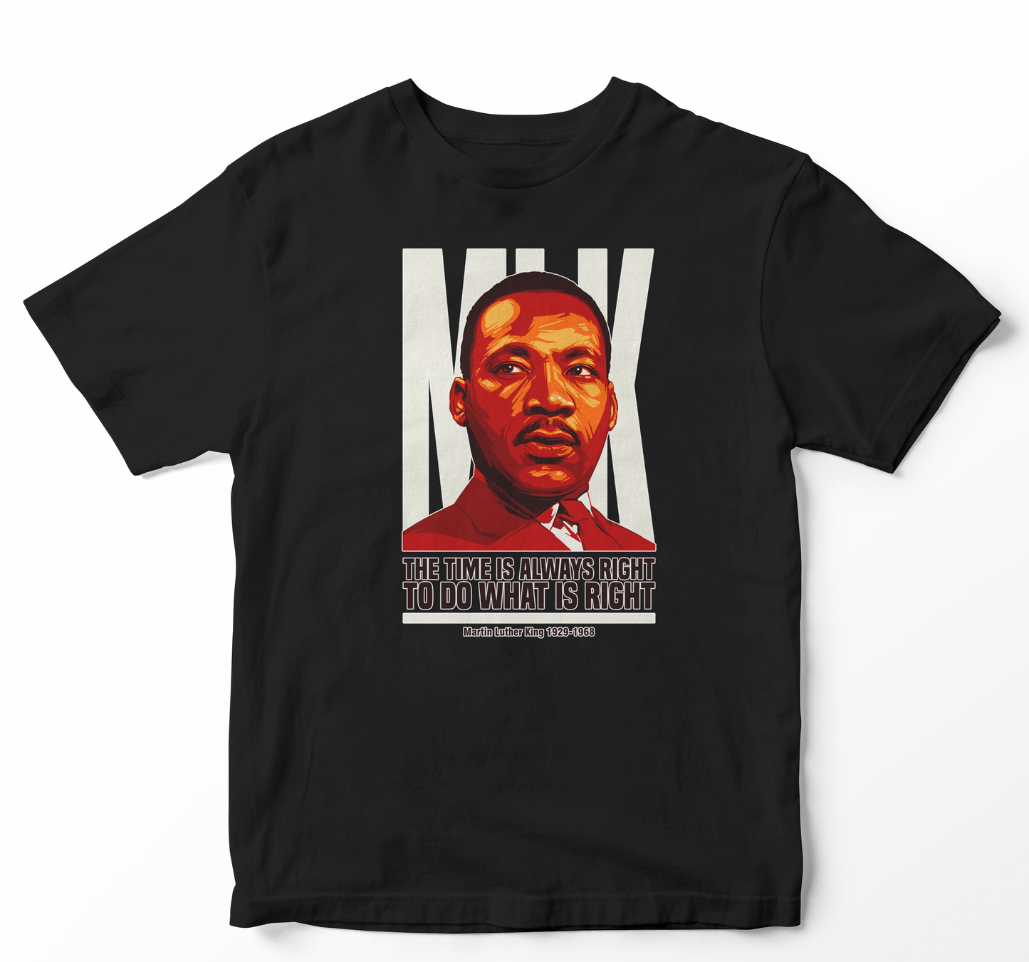 MLK Time is Right Kids Unisex T-Shirt