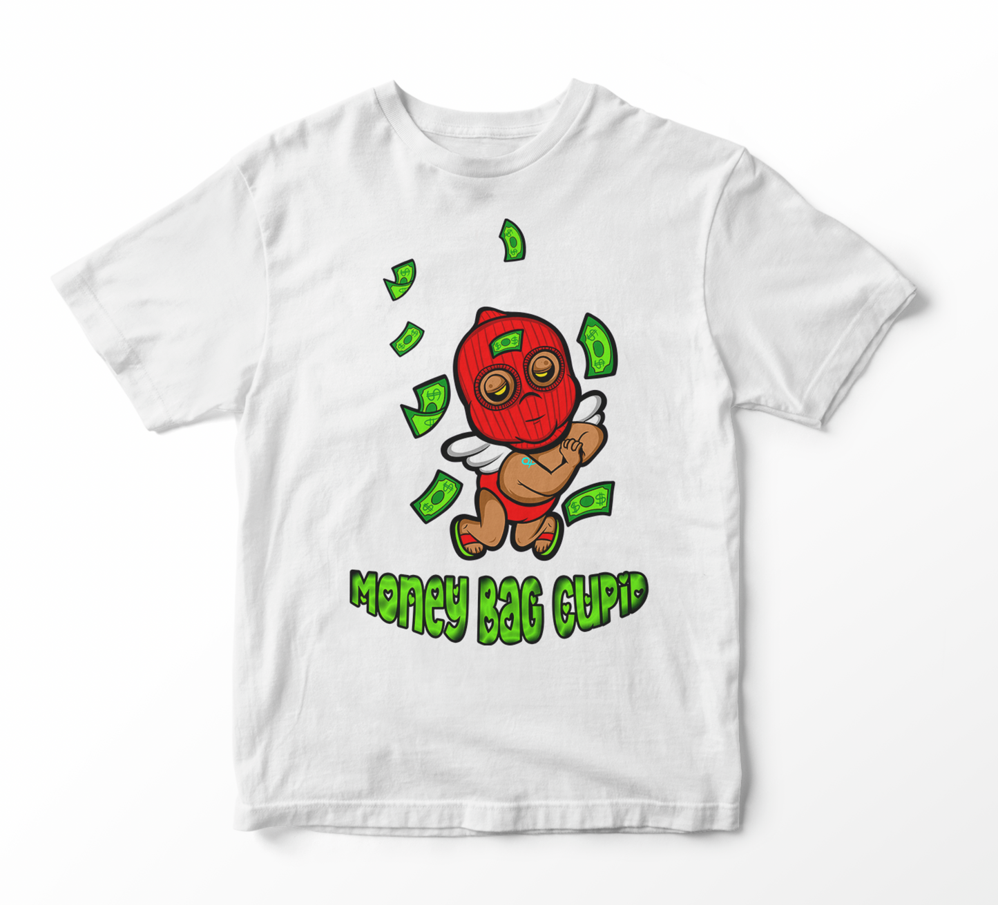 Money Bag Cupid Kids Unisex T-Shirt