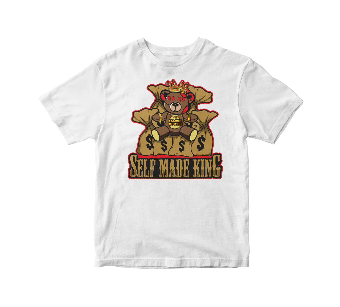 Self Made Hustle Bear Adult Unisex T-Shirt
