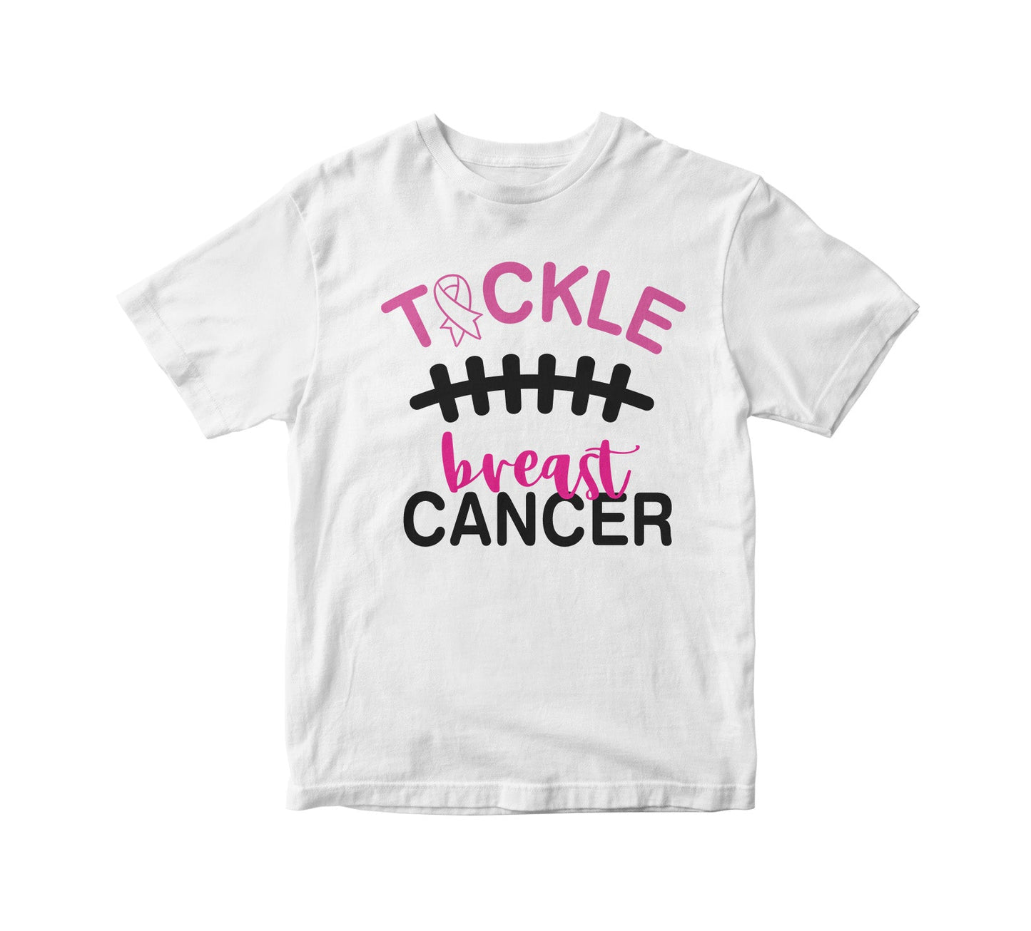 Tackle Breast Cancer  Kids Unisex T-Shirt
